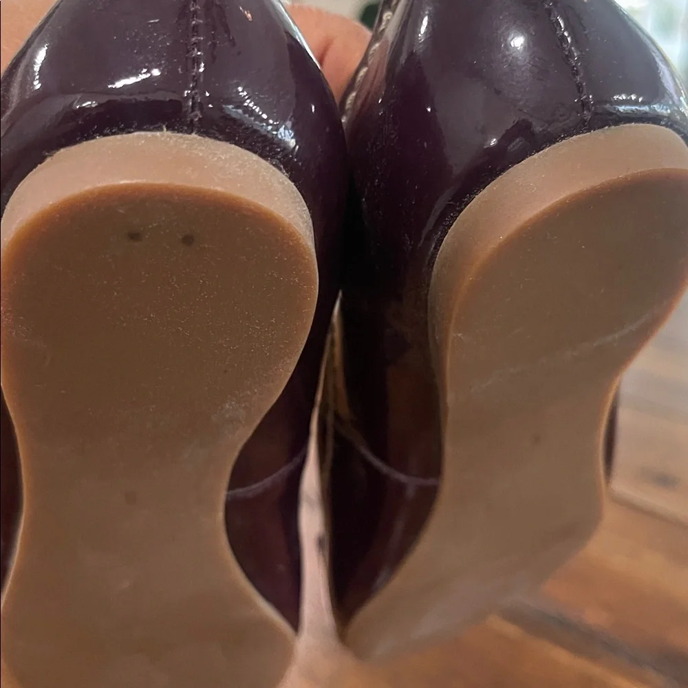 Martin + Osa purple plum patent leather ballet flats size 6
